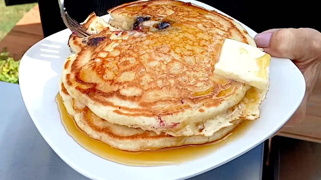 blueberry-pancakes-with-syrup-and-butter-melting