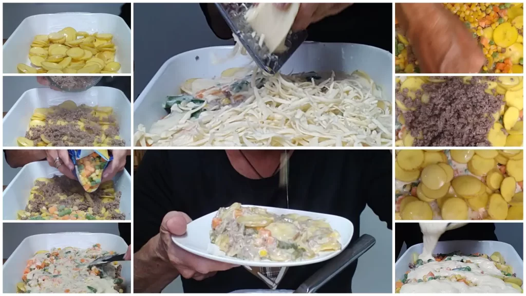 image step by step instructions how to make hobo casserole