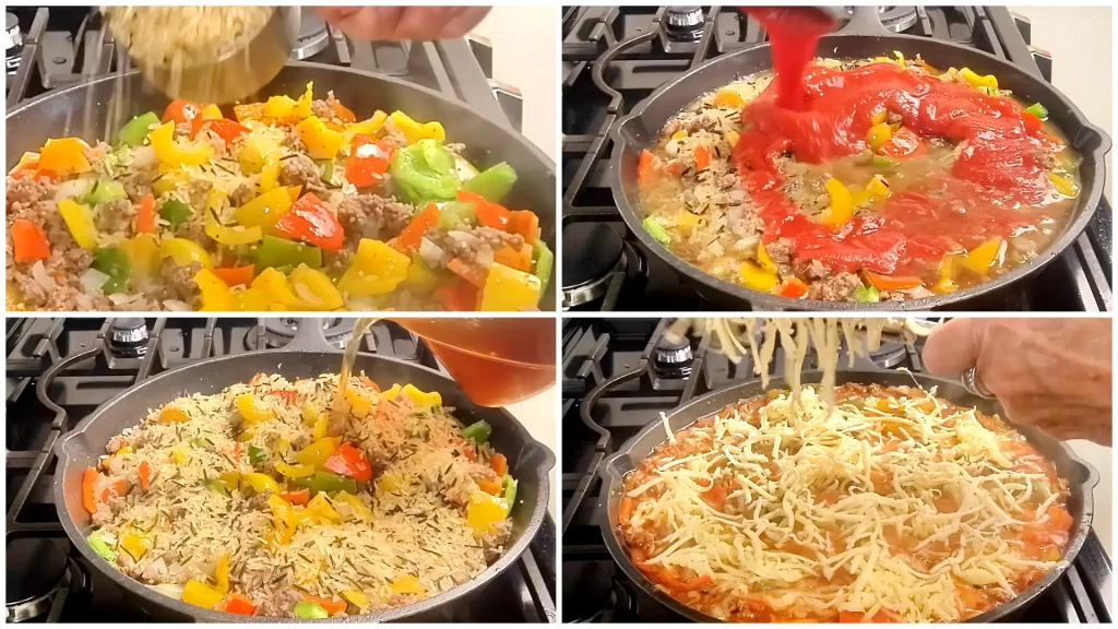 stuffed-pepper-skillet-collage.