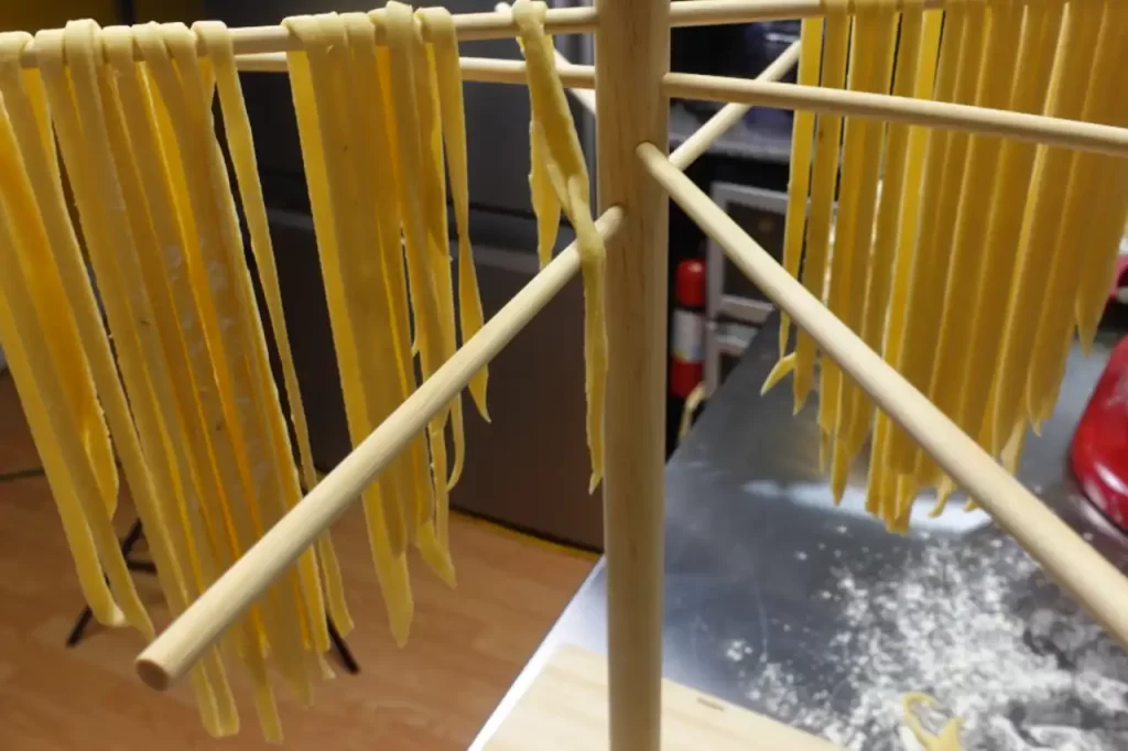 homemade-noodles-hannging-to-dry.
