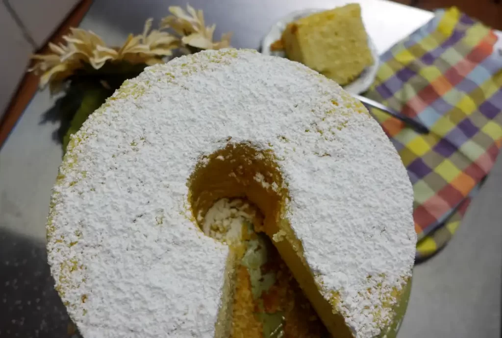 top-view-orange-chiffon-cake-recipe.