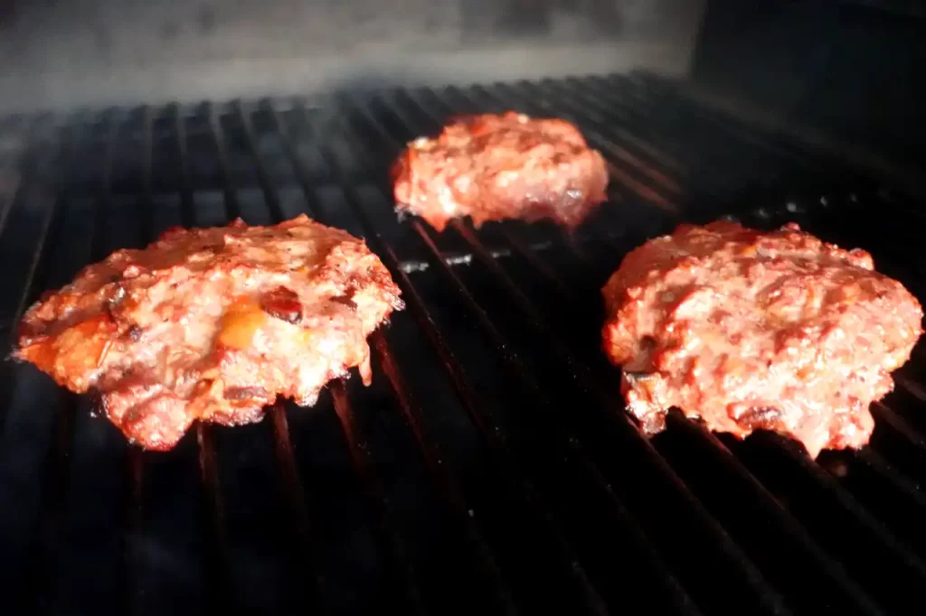 burgers-smoking-on-the-traeger.