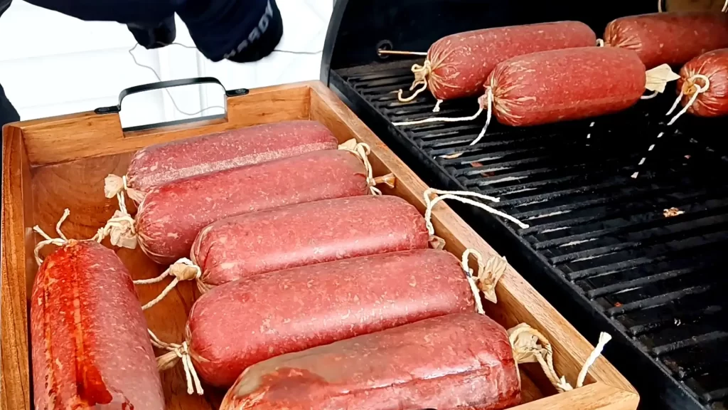 homemade-beef-bologna-on-the-traeger-smoker