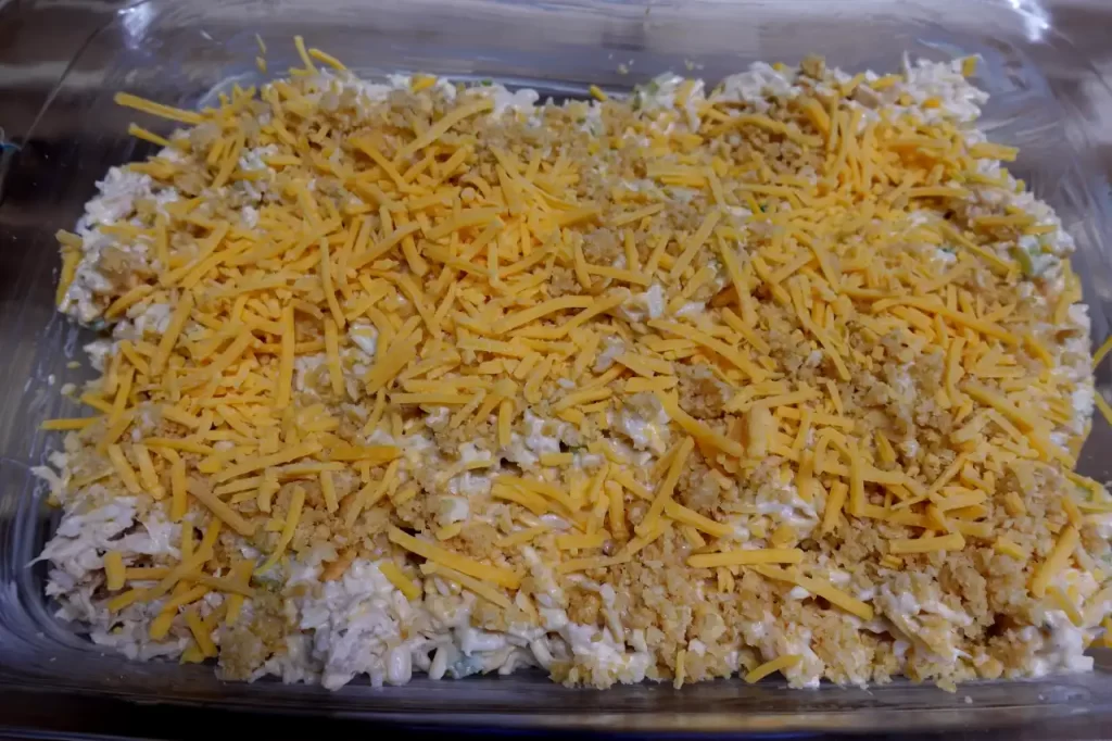 buffalo-chicken-rice-casserole-ready-to-be-baked