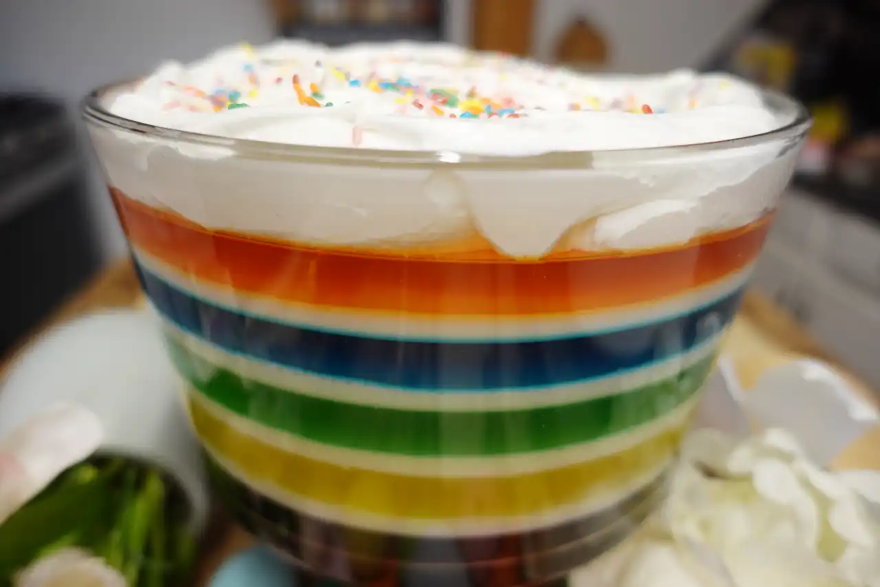10 Layer Easter Jello Trifle