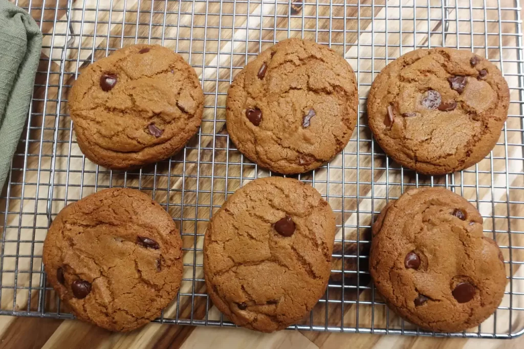 top-view-biscoff-butter-chocolate-chip-cookies.