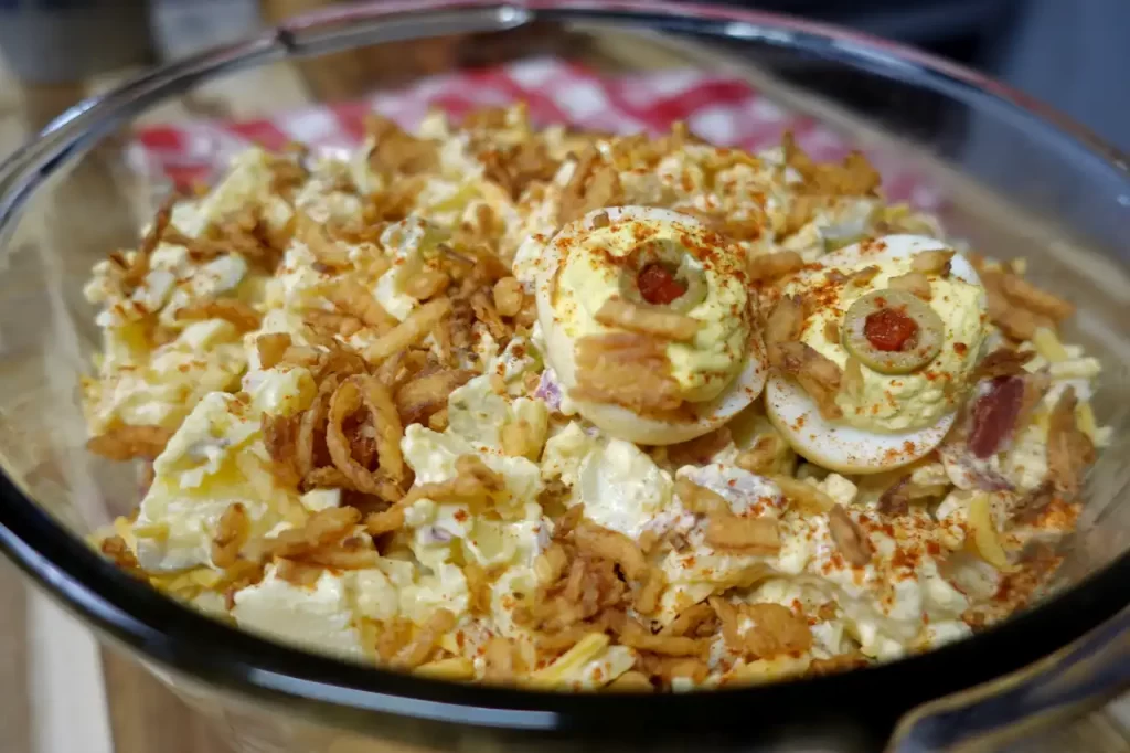 close-up-deviled-egg-potato-salad.