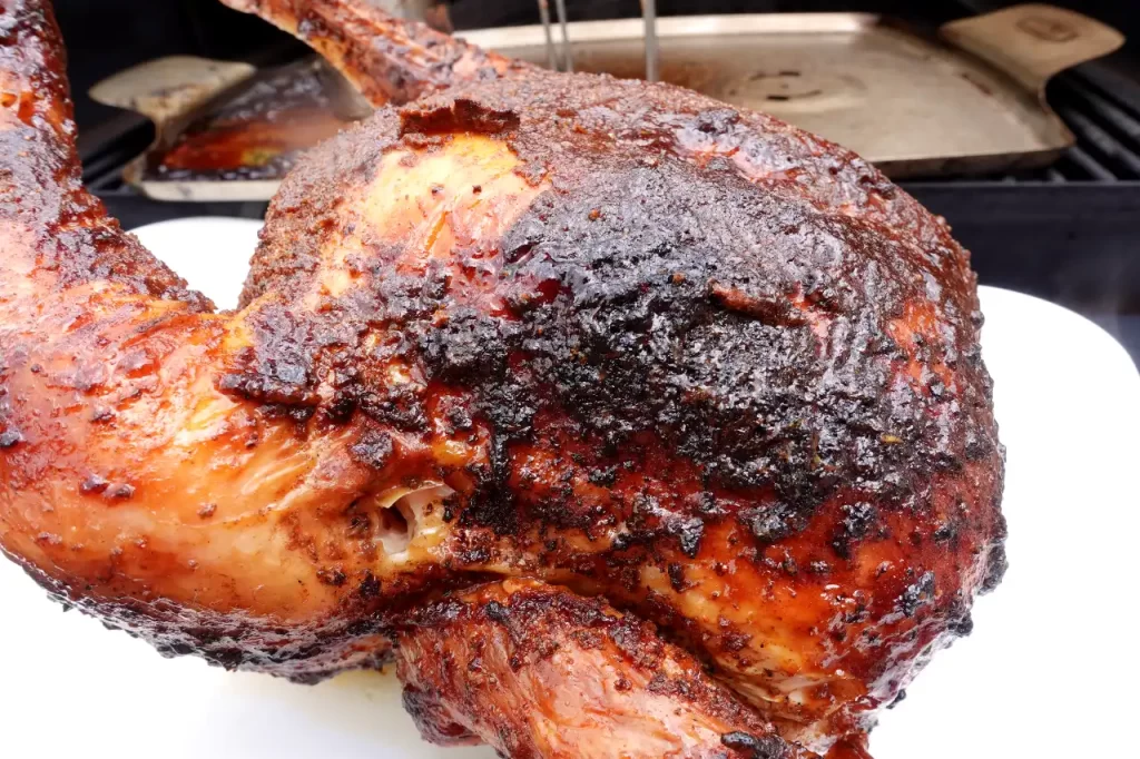 close-up-sweet-onion-ginger-beer-chicken-on-platter.