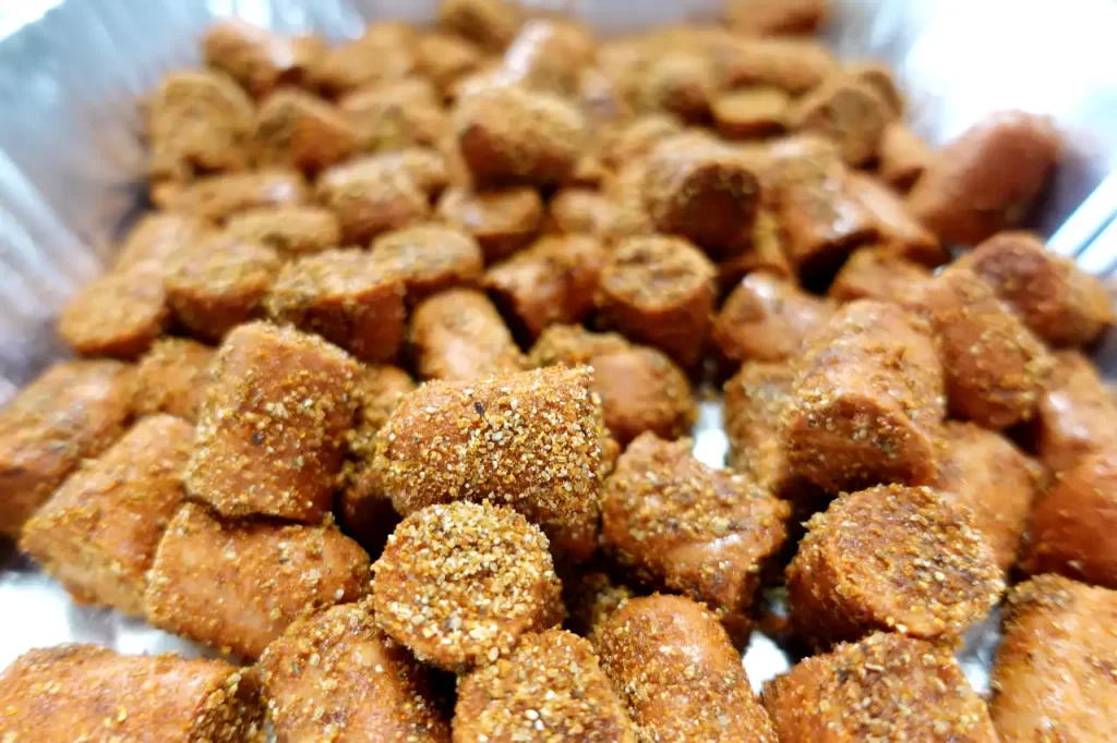hot-dog-bites-coated-in-dry-rub.