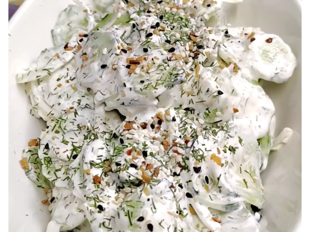 top-view-creamy-cucumber-onion-salad.
