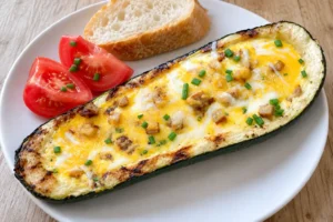 Rustic-stuffed-zucchini-boat-breakfast