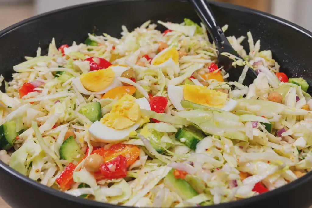 Vibrant-Mediterranean-Chopped-Salad-close-up-shot-in-black-bowl