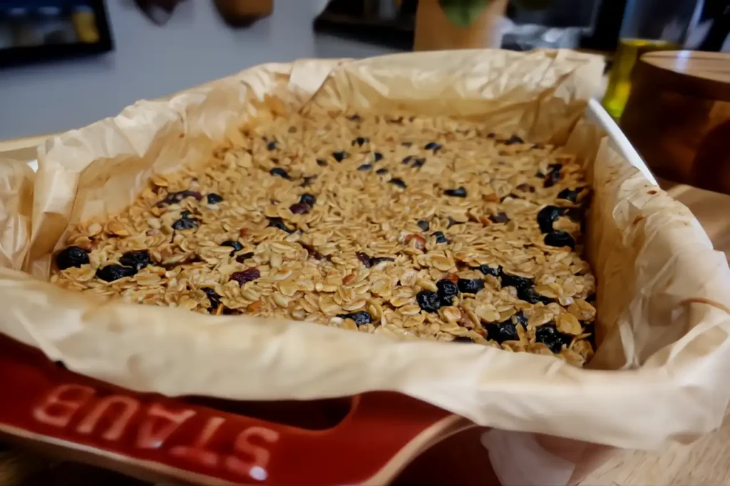 full-pan-of-blueberry-cranberry-granola-bars.